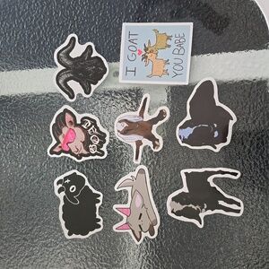 Goat Tribe Stickers - #40 - Set of 8 - NWOT